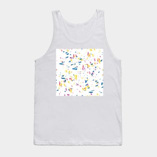 Colored Paint Drops Fashion Seamless Tank Top